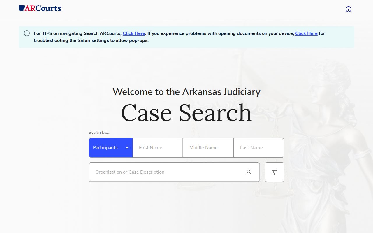 Bella Vista people search using Arkansas Judiciary court records
