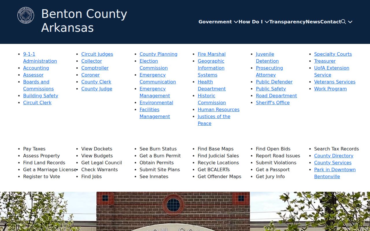 Bella Vista public records at the Benton County Circuit Clerk office
